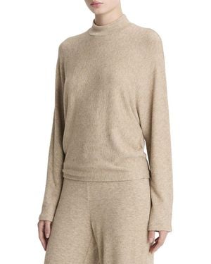 Vince Cosy Dolman Mock Neck - Natural
