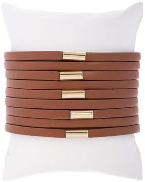Saachi Multi-strand Bracelet - Brown