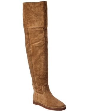 FARM Rio Over-The-Knee Leather Boot - Brown