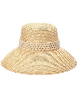 Surell Accessories Audrey Straw Sun Hat - Natural