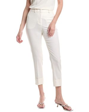 Peserico Wool-Blend Pant - White