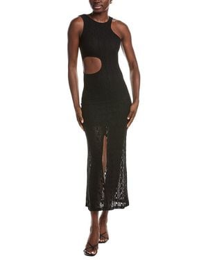 Maje Lace Maxi Dress - Black