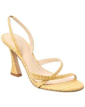 Alexandre Birman Tita Bell 85 Raffia Slingback Sandal - Metallic