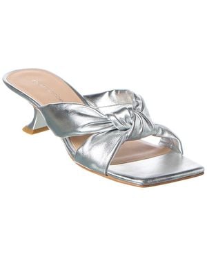 Stuart Weitzman Playa Knot Leather Sandal - White