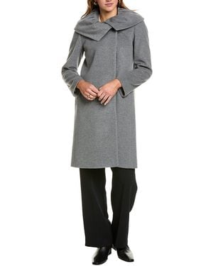 Cinzia Rocca Medium Wool & Cashmere-Blend Coat - Grey
