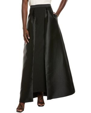 Kay Unger Isabetta Walk-thru Skirt - Black