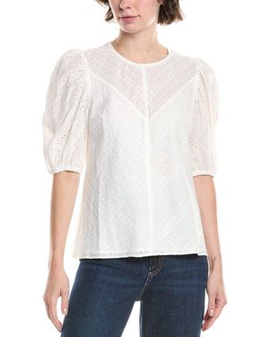 Endless Rose Eyelet Top - White