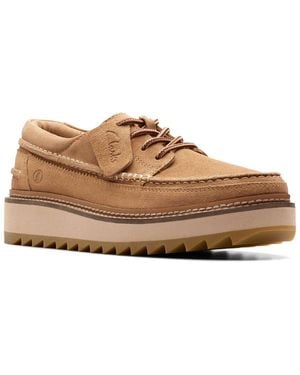 Clarks Clarkhill Lace Suede Loafer - Brown