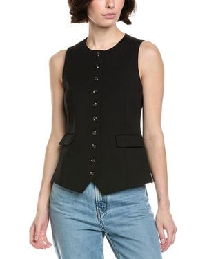 Rag & Bone Irina Ponte Long Vest - Black