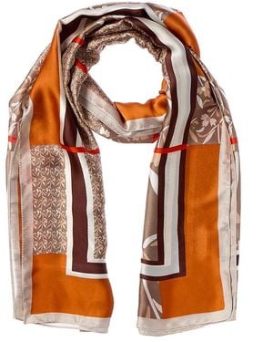 La Fiorentina Printed Scarf - Orange