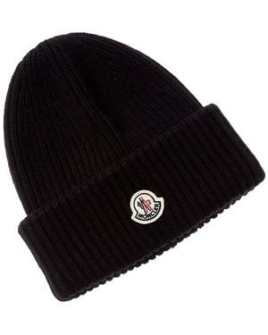 Moncler Wool & Cashmere-blend Beanie - Black