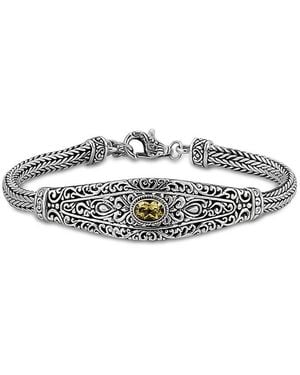 Samuel B. 0.80 Ct. Tw. Citrine Bracelet - White