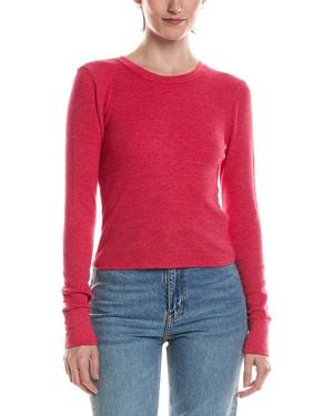 Michael Stars Palmer Cropped T-shirt - Red