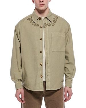 Palm Angels Denim Shacket - Natural