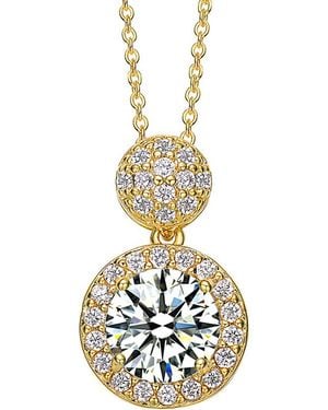 Genevive Jewelry 14k Over Silver Necklace - Metallic