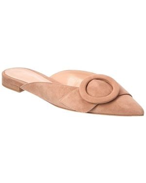 Gianvito Rossi Suede Mule - Pink