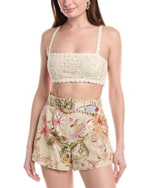 Hemant & Nandita Bandeau Top - White