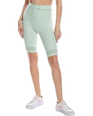 Wolford Net Lines Biker Short - Green