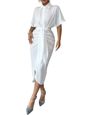 Olivia Taylor Midi Dress - White