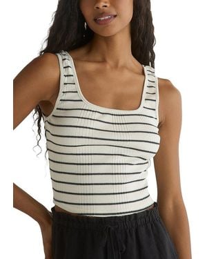 Bella Dahl Sleeveless Square Neck Top - Black