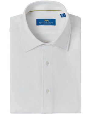 Robert Talbott Pearce Stretch Knit Shirt - Blue