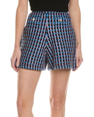 Sandro Wool-Blend Short - Blue