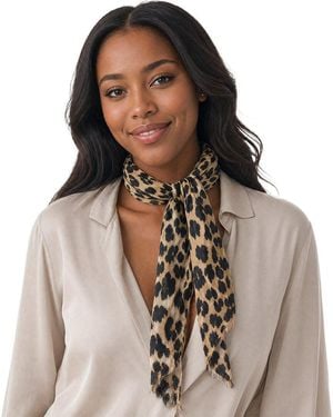 Blue Pacific Leopard Neckerchief - Brown
