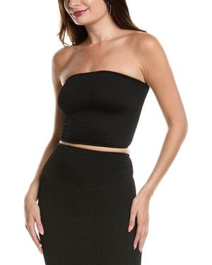 Commando Tube Knit Tube Top - Black