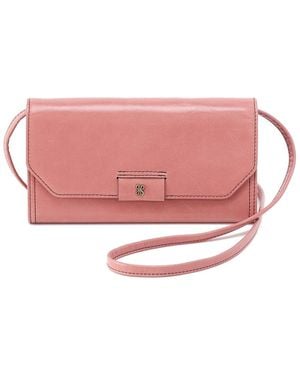 Hobo International Romy Wallet Leather Crossbody - Pink