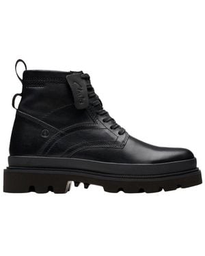 Clarks Badell Hi Wp Leather Boot - Black
