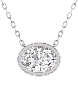 Lab Grown Diamonds 14k 1.00 Ct. Tw. Lab Grown Diamond Necklace - White