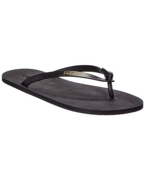 Saint Laurent Pool Leather Sandal - Black