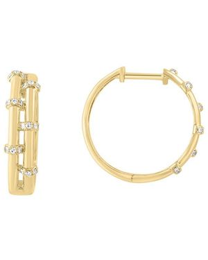 Effy Fine Jewelry 14k 0.11 Ct. Tw. Diamond Earrings - Metallic