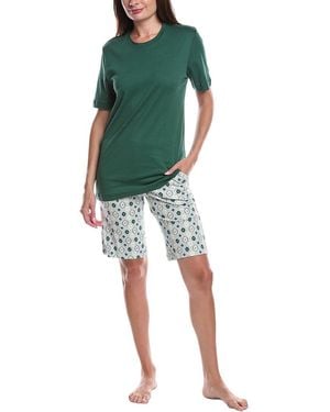 Hanro 2pc Pyjama Set - Green