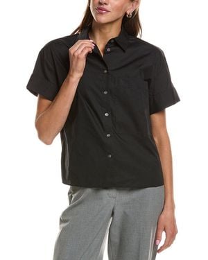 Theory Cuffed Shirt - Black