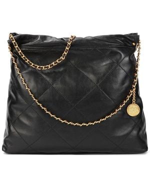 Tiffany & Fred Paris Quilted Leather Tote - Black
