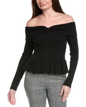 525 America Morgan Peplum Top - Black