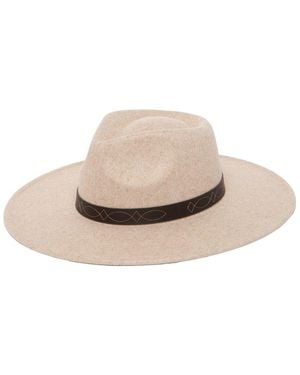 Frye Pinch Crown Fedora - Natural