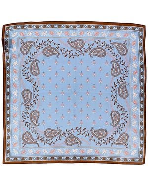 La Fiorentina Silk Scarf - Blue