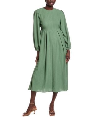 JLuxe Pleated Midi Dress - Green