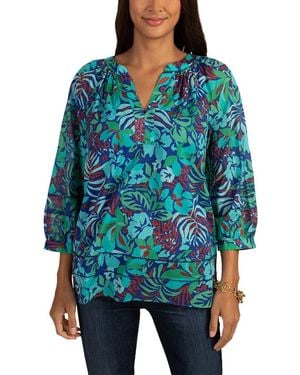 Trina Turk Light Hearted Top - Blue