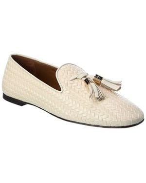 Giuseppe Zanotti Amanda Leather Loafer - White