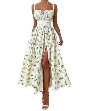 Nia Midi Dress - White
