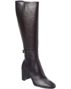 Alexandre Birman Candance 70 Leather Knee-High Boot - Black