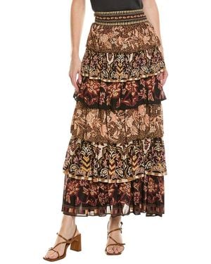 FARM Rio Maxi Skirt - Brown