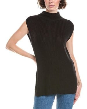 Bella Dahl Mock Neck Sweater Vest - Black