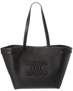 Celine Cabas Medium Leather Tote - Black