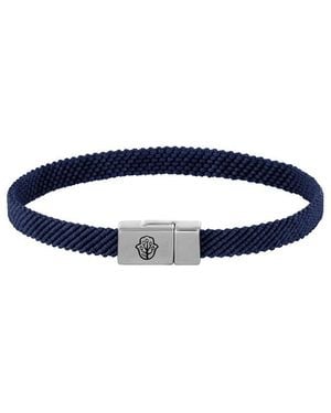 Karma and Luck Plated Magnetic Bracelet - Blue
