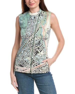 Akris Printed Vest - Blue