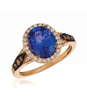 Le Vian Le Vian 14K 2.51 Ct. Tw. Diamond & Tanzanite Eternity Ring - Blue
